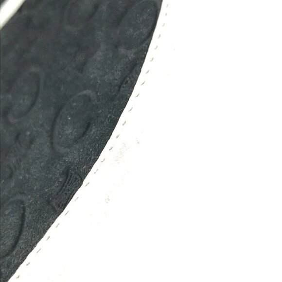 CELINE Triomphe Visor Bicolor Hat Sun visor Leather / suede Black/White